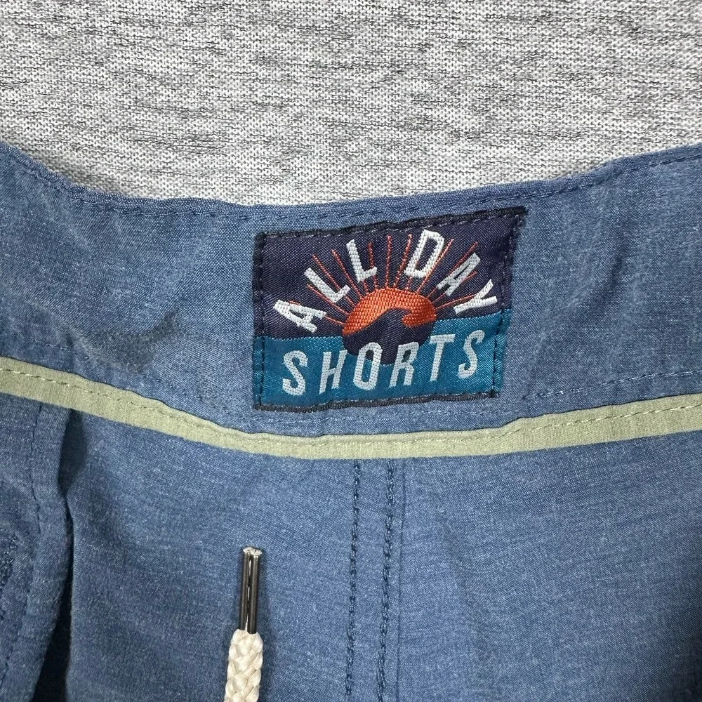 Faherty Shorts Men's Size 35 Blue All Day Hybrid Drawstring Beach Golf Outdoor